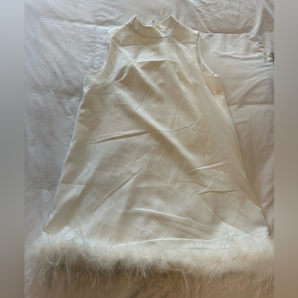 SHEIN large white mini dress - perfect for brides!